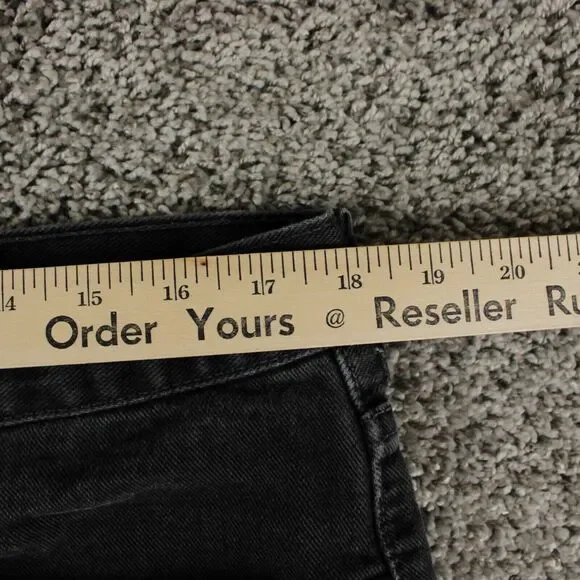 Levis 505 Vintage Y2K Mens 38x30 Black Straight Leg Jeans - Picture 3 of 12